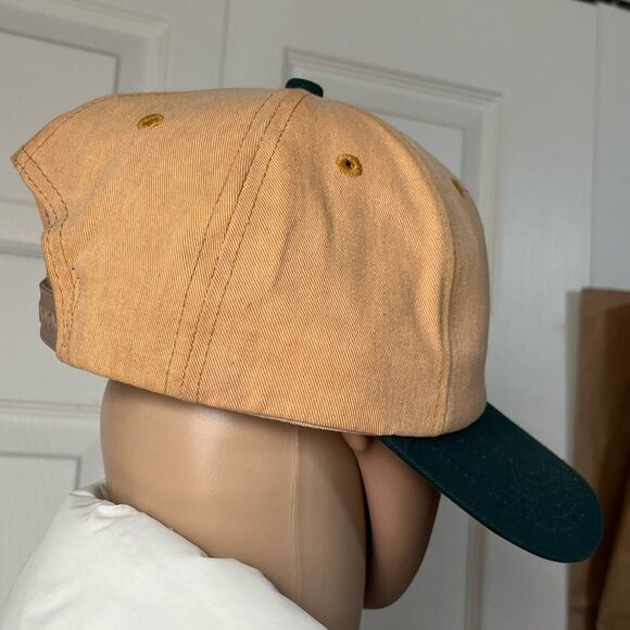 Vintage Roundup Ready Soybeans SnapBack Hat Farming green Brown Cap - Picture 2 of 6